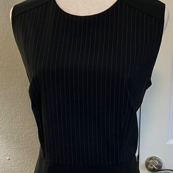BOSS by Hugo Boss black pinstriped sz 10 lined sheath dress - Picture 9 of 12